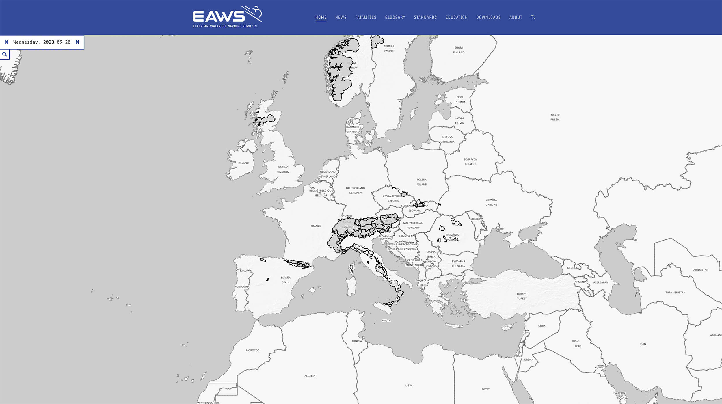EAWS - European Avalanche Report I Lawinenwarndienst Bayern